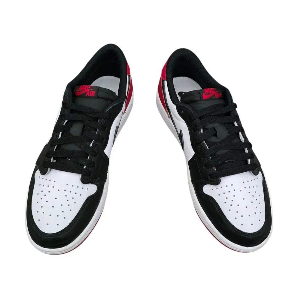 Nike Air Jordan 1 Retro OG Low Black Toe Sneakers Mens Size 9 CZ0790-106 Clean